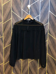 Western Top Chiffon (See Through) – Medium Size (Chest: 19, Length: 23 )