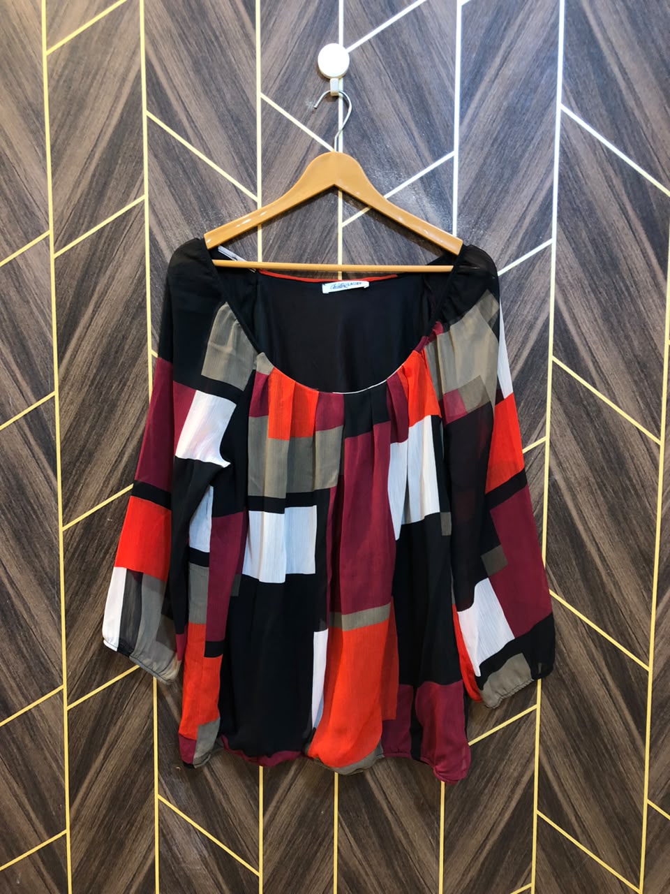 Western Top Chiffon – Large Size (Chest: 20, Length: 30  )
