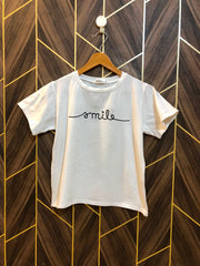 T-Shirt crop  Jersey Small Size Length 20   baggy