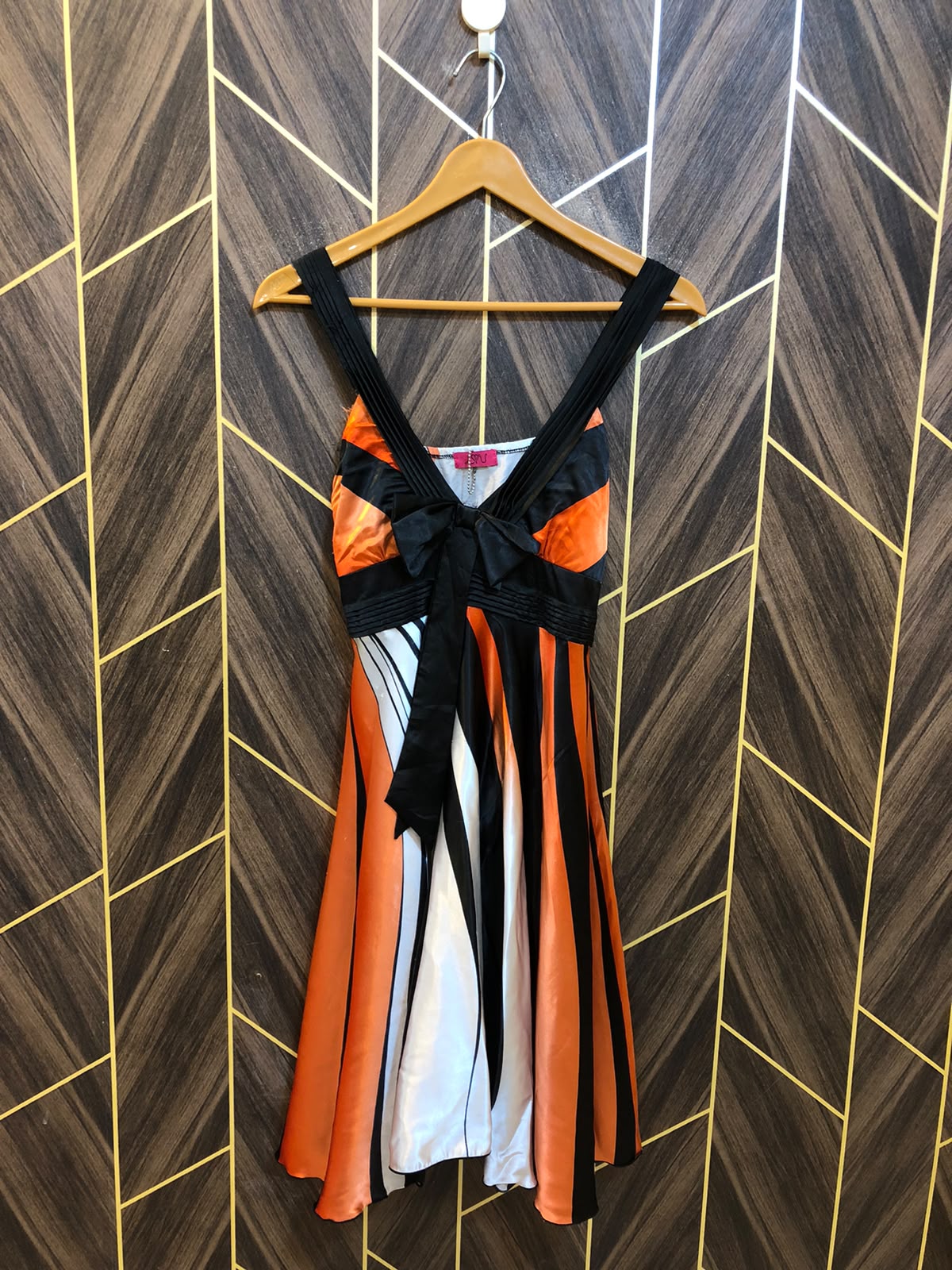 Mini Dress Silk X Small Size Chest 17 Length 38
