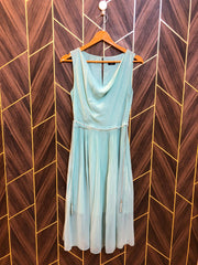 Mini Dress Chiffon X Small Size Chest 16 Length 44