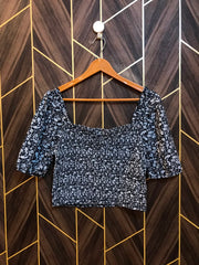 Trendy Chiffon CropTop Size Medium