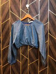 Trendy Cotton CropTop Size Medium baggy