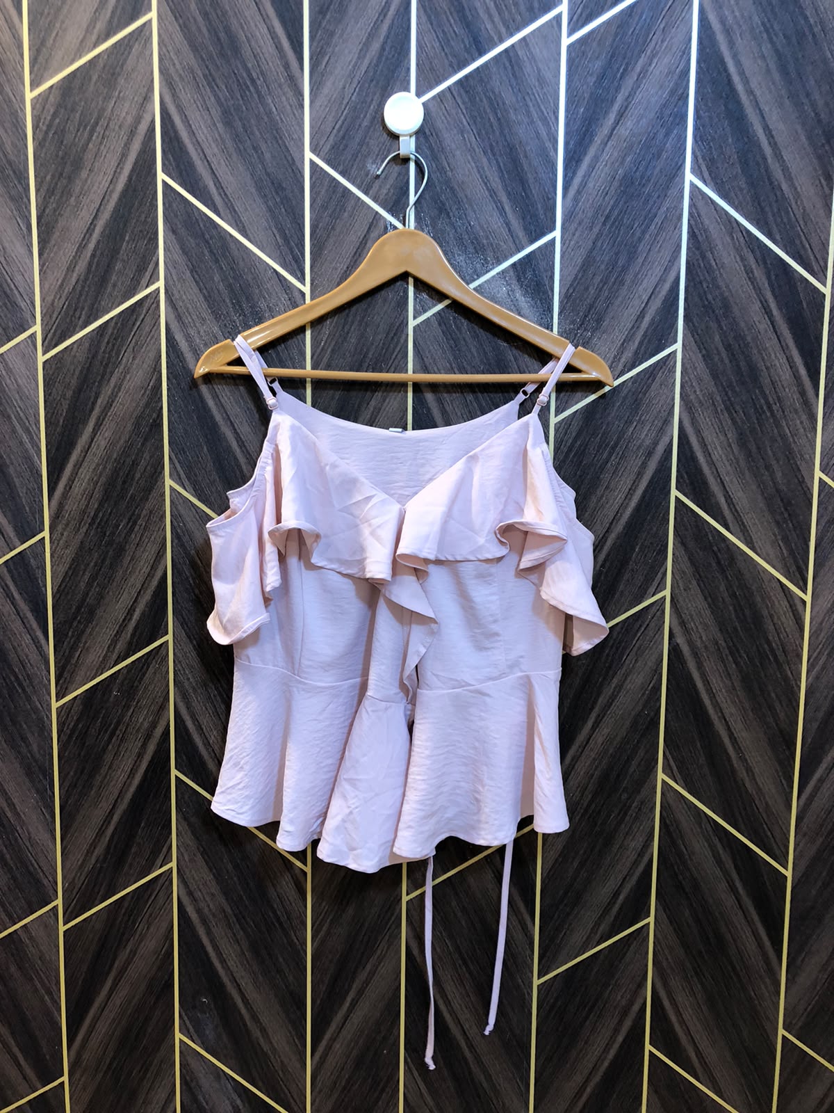 Trendy Chiffon CropTop Size Small