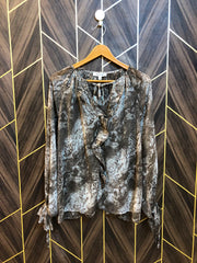 Western Top Chiffon (See Through) – 1XL Size (Chest: 23, Length: 27  )