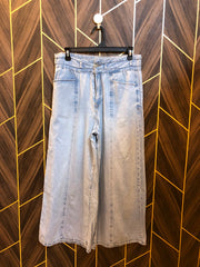 Women High Waist Wide Leg Jeans Medium | Waist 32  | Length 38
