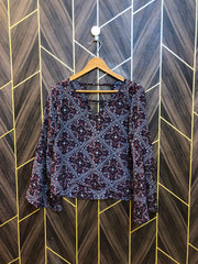 Trendy see through Chiffon CropTop Size Large