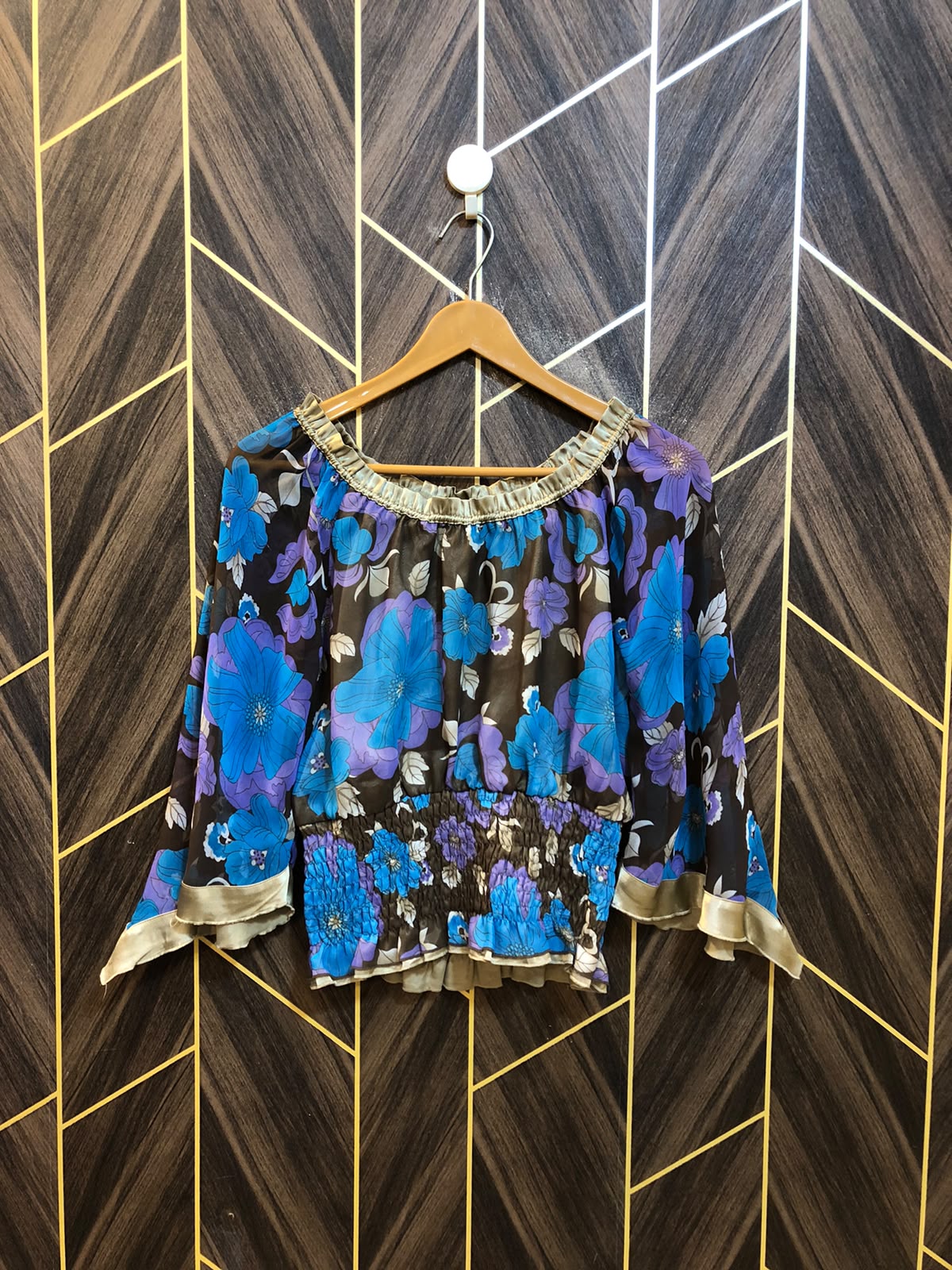 Trendy Chiffon CropTop Size Small