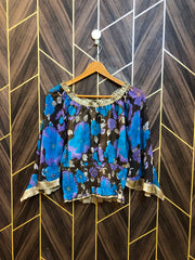 Trendy Chiffon CropTop Size Small