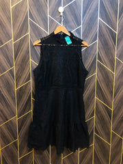 Mini Dress Silk net  Large Size Chest 21 Length 36