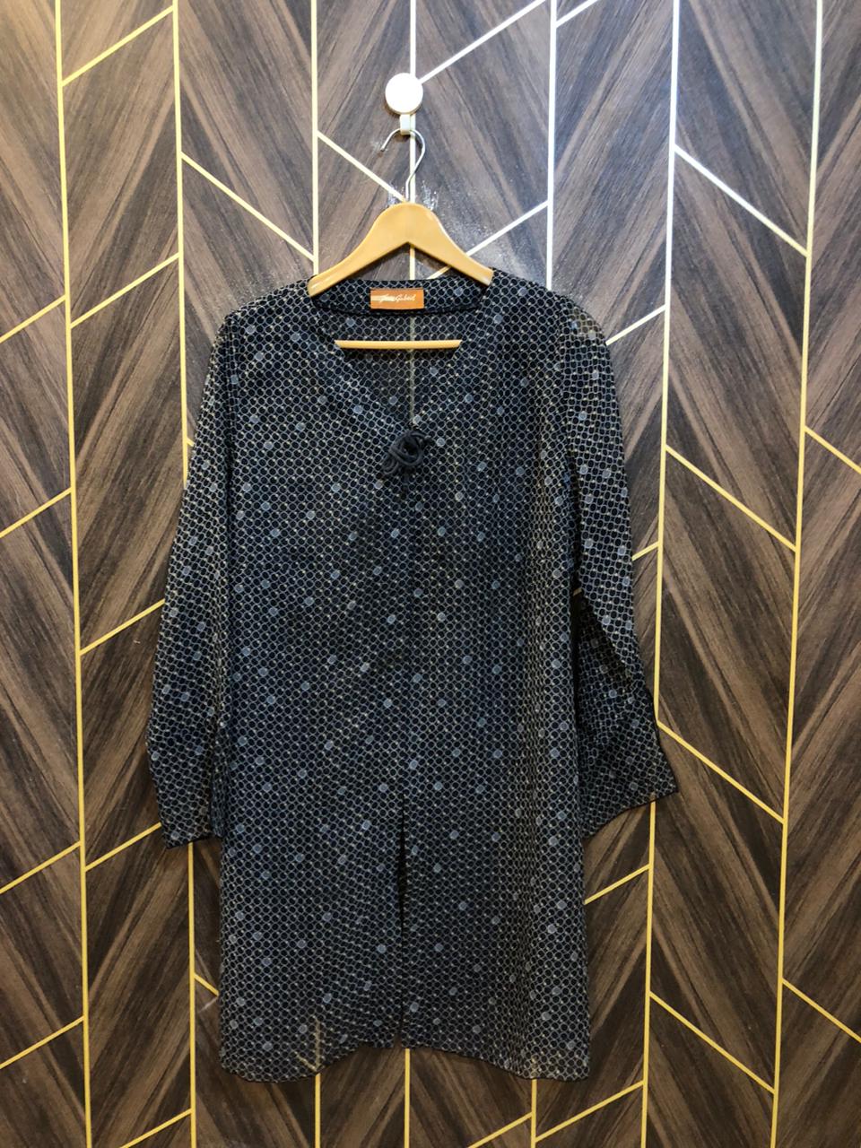 Western Top Chiffon (See Through) – X-Large Size (Chest: 22, Length: 36  shrug  )