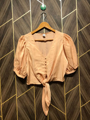 Trendy Silk CropTop Size Small