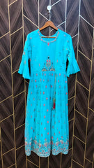 Western Long Maxi Chiffon Small | Size | Chest 18 | Length 51