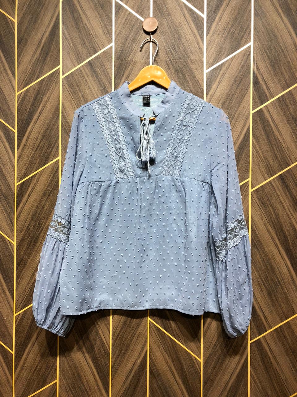 Western Top Chiffon – Small Size (Chest: 18, Length: 24  )