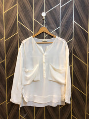 Western Top Chiffon – Large Size (Chest: 21 , Length: 28 )