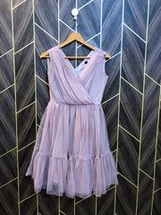 Mini Dress Net silk Small Size Chest 18 Length 36