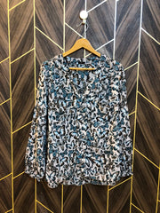Western Top Chiffon (See Through) – Large Size (Chest: 20, Length: 28  )