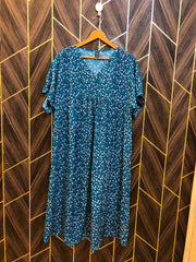Women Long Shirt Chiffon Large | Chest 21| Length 46