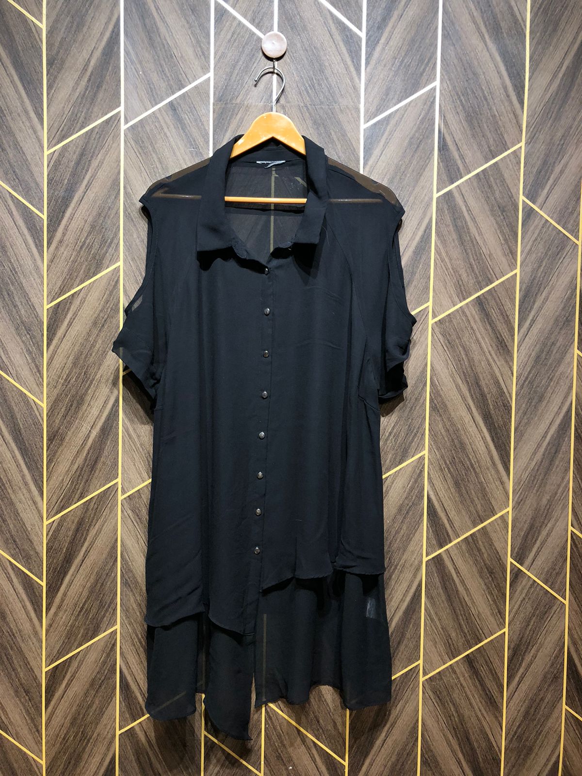 Western Top Chiffon (See Through) – 2X-Large Size (Chest: 24 , Length: 30 37 )