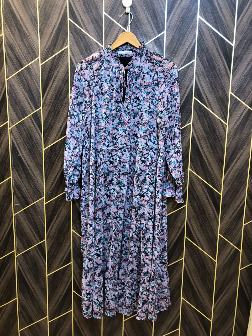 Western Long Maxi Chiffon Medium | Size | Chest 19 | Length 47