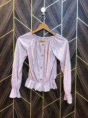 Trendy Silk CropTop Size 14 years  Small