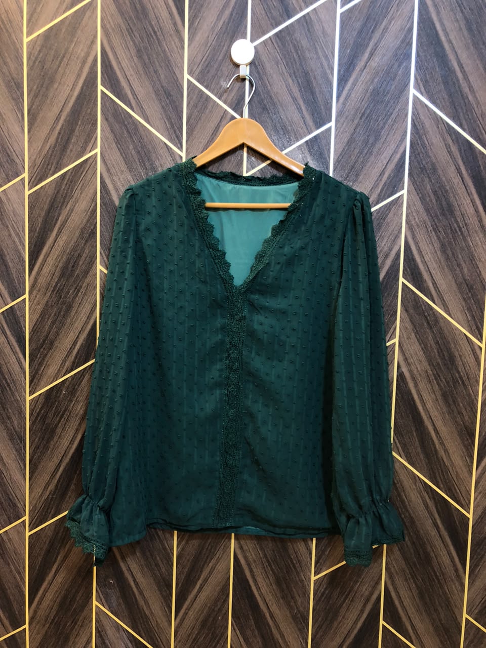 Western Top Chiffon – Large Size (Chest: 20, Length: 26  )