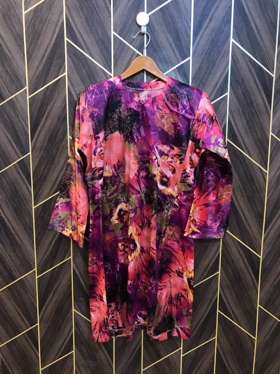 Women Silk Cord Set | Shirt Chest 17 | Shirt Length 37 | Skirt Waist 26 | Skirt Length 34