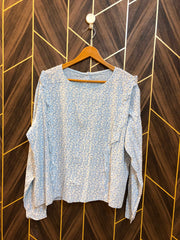Western Top Chiffon – 1XL Size (Chest: 23, Length: 24 )