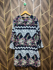 Women Long Shirt Chiffon X Small | Chest 17 | Length 38