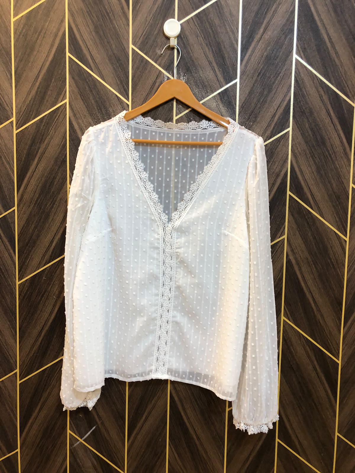 Western Top Chiffon – Large Size (Chest: 20, Length: 25 )