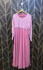 Western Long Maxi Chiffon Large | Size | Chest 20 | Length 55