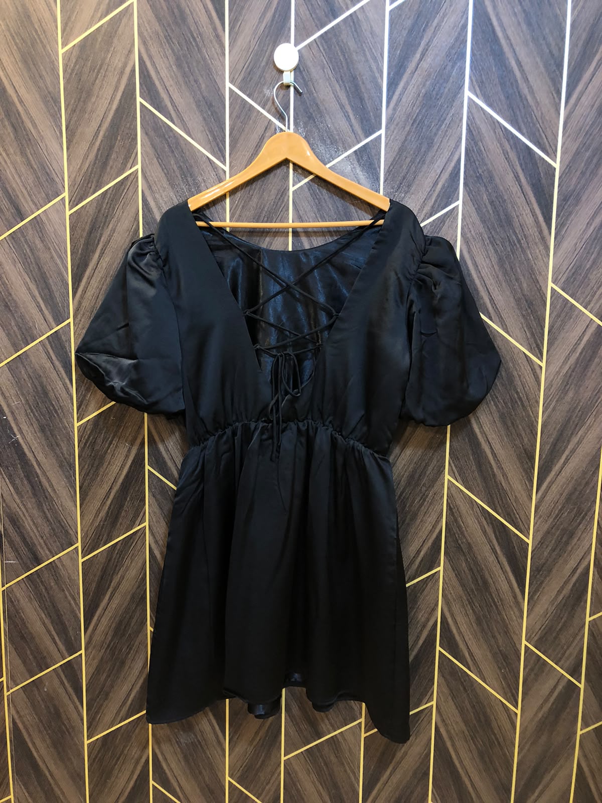 Mini Dress Silk Large Size Chest 20 Length 36