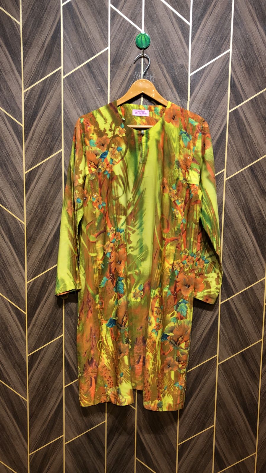 Silk Cordset – Medium (Shirt Chest 22 , Length 39| Skirt Waist 30, Length 39)