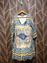 Mini Dress Chiffon Medium Size Chest 19 Length 37