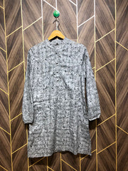 Women Long Shirt Cotton X Small | Chest 17 | Length 33