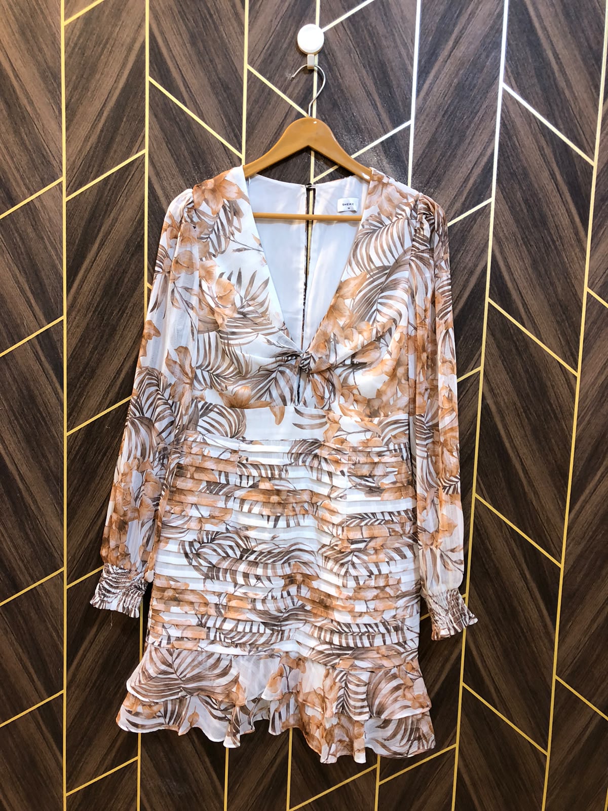 Mini Dress Chiffon Medium Size Chest 19 Length 36