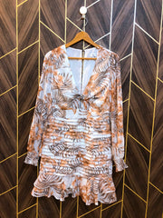 Mini Dress Chiffon Medium Size Chest 19 Length 36