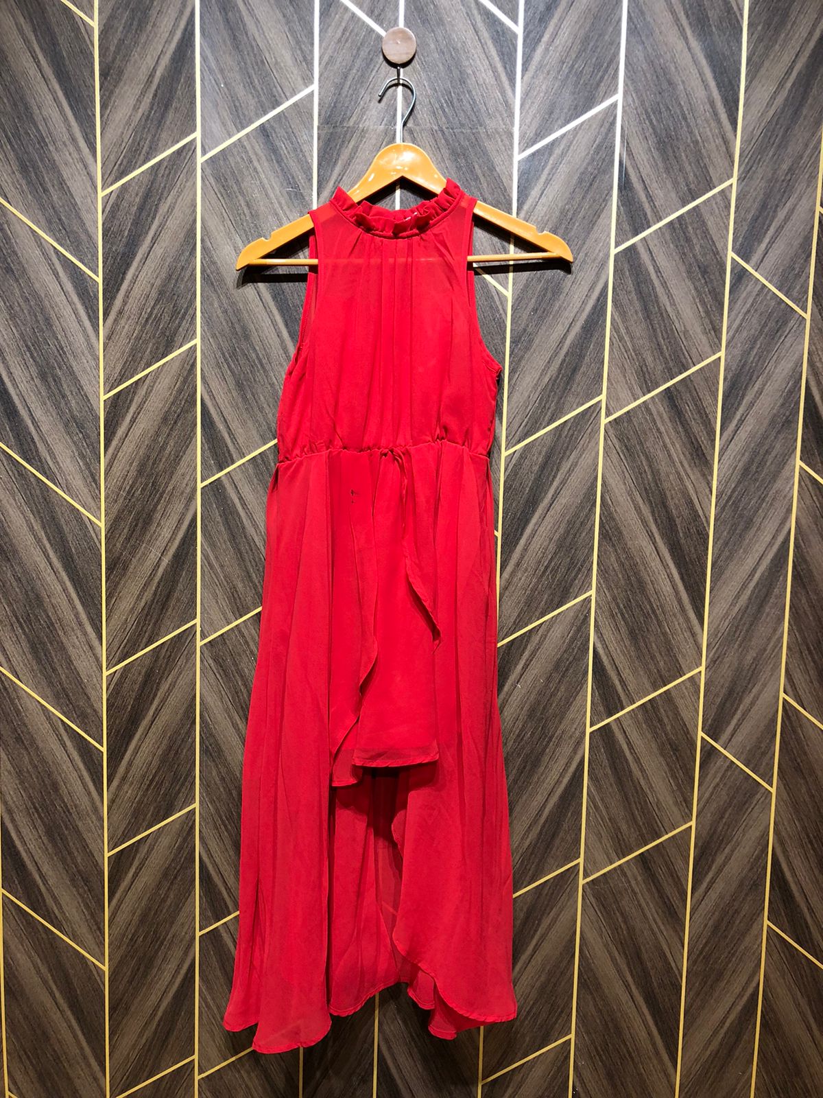 Western Long Maxi  Minor stain Chiffon X Small | Size | Chest 16| Length 41