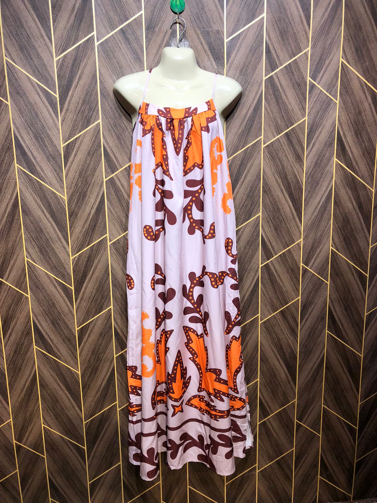 Western Long Maxi Silk Large | Size | Chest 20 | Length 55