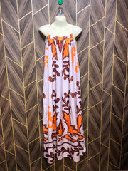 Western Long Maxi Silk Large | Size | Chest 20 | Length 55