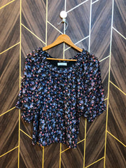 Trendy Chiffon CropTop Size Small