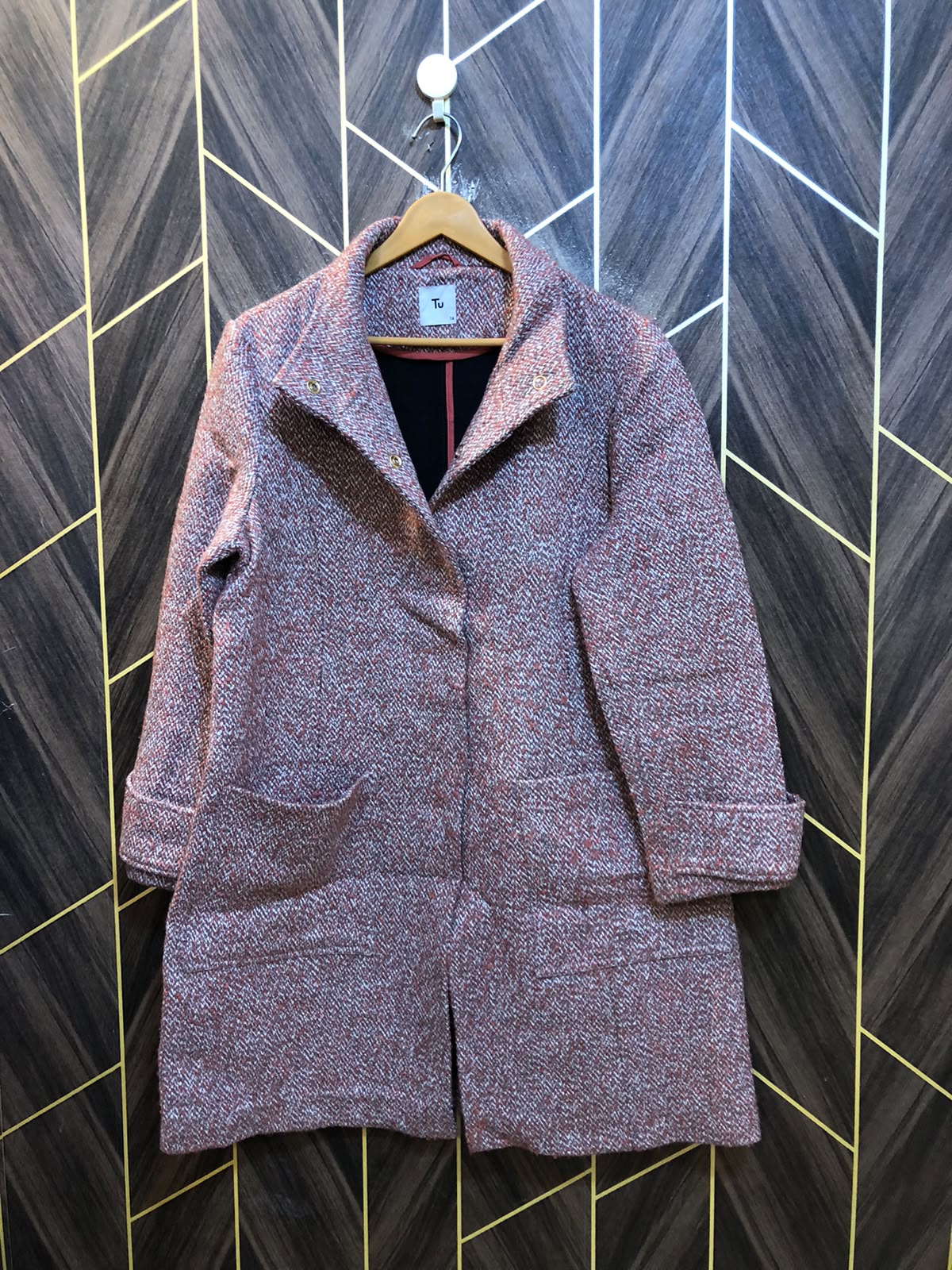 Women Wool Coat Large | Size | Chest 21  | Length 36