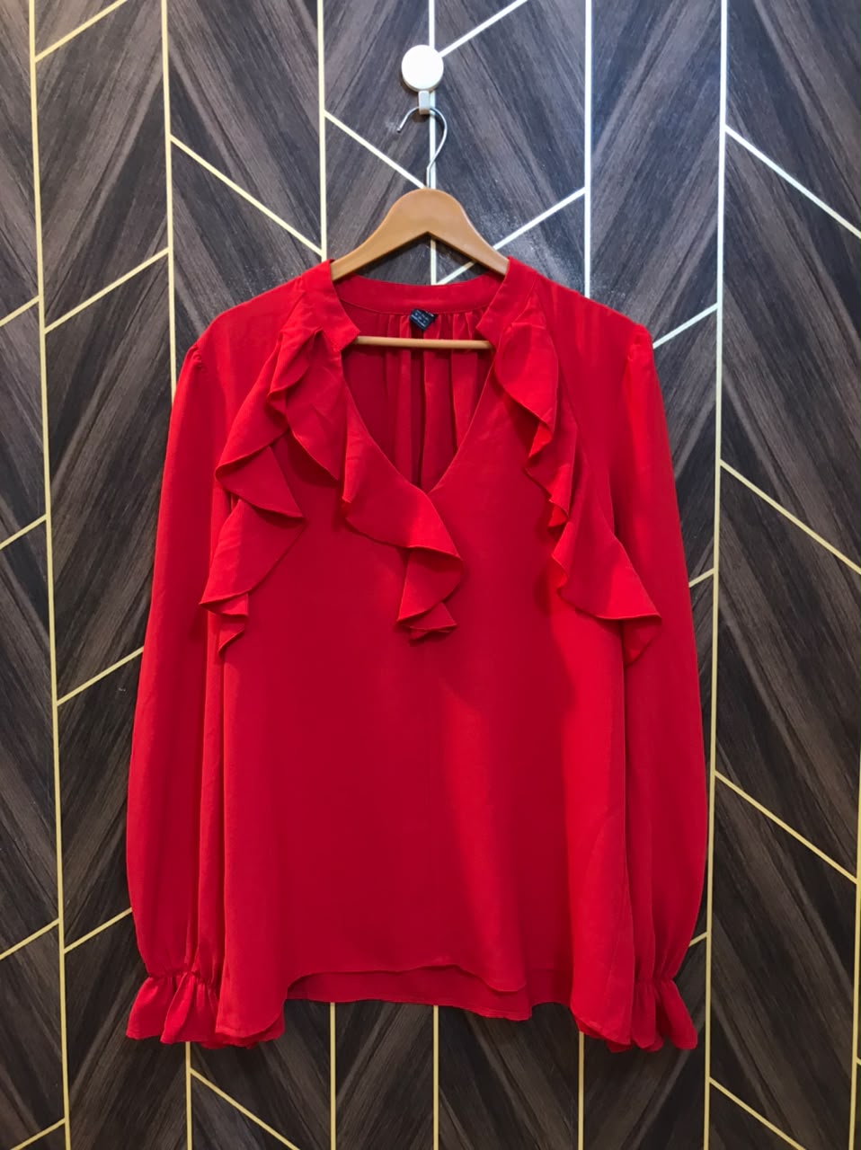Western Top Chiffon – Large Size (Chest: 21  , Length: 28 )