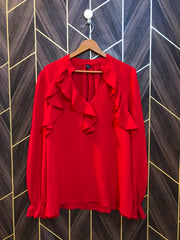 Western Top Chiffon – Large Size (Chest: 21  , Length: 28 )