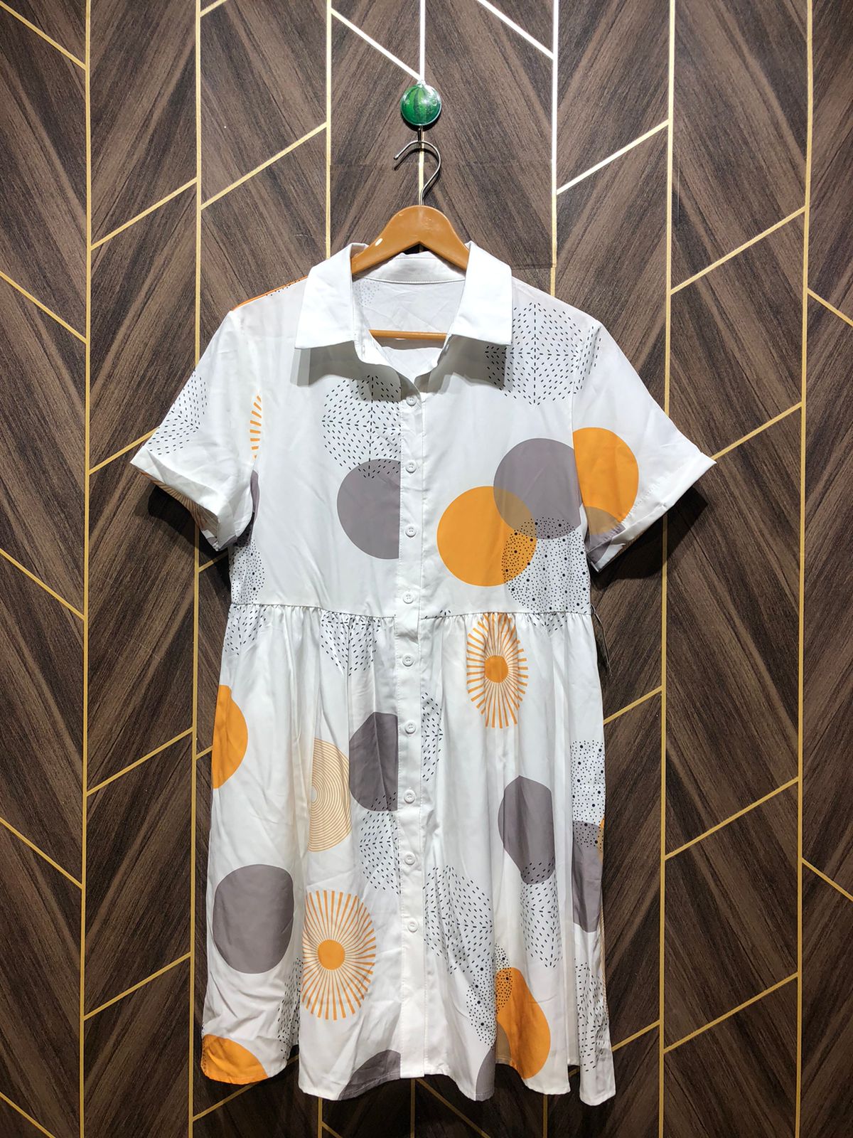Mini Dress Cotton SILK  Large Size Chest 20 Length 34