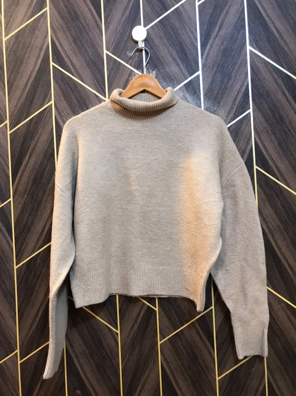 Women Crop Sweater Large | Size | Chest 21 | Length 21 baggy