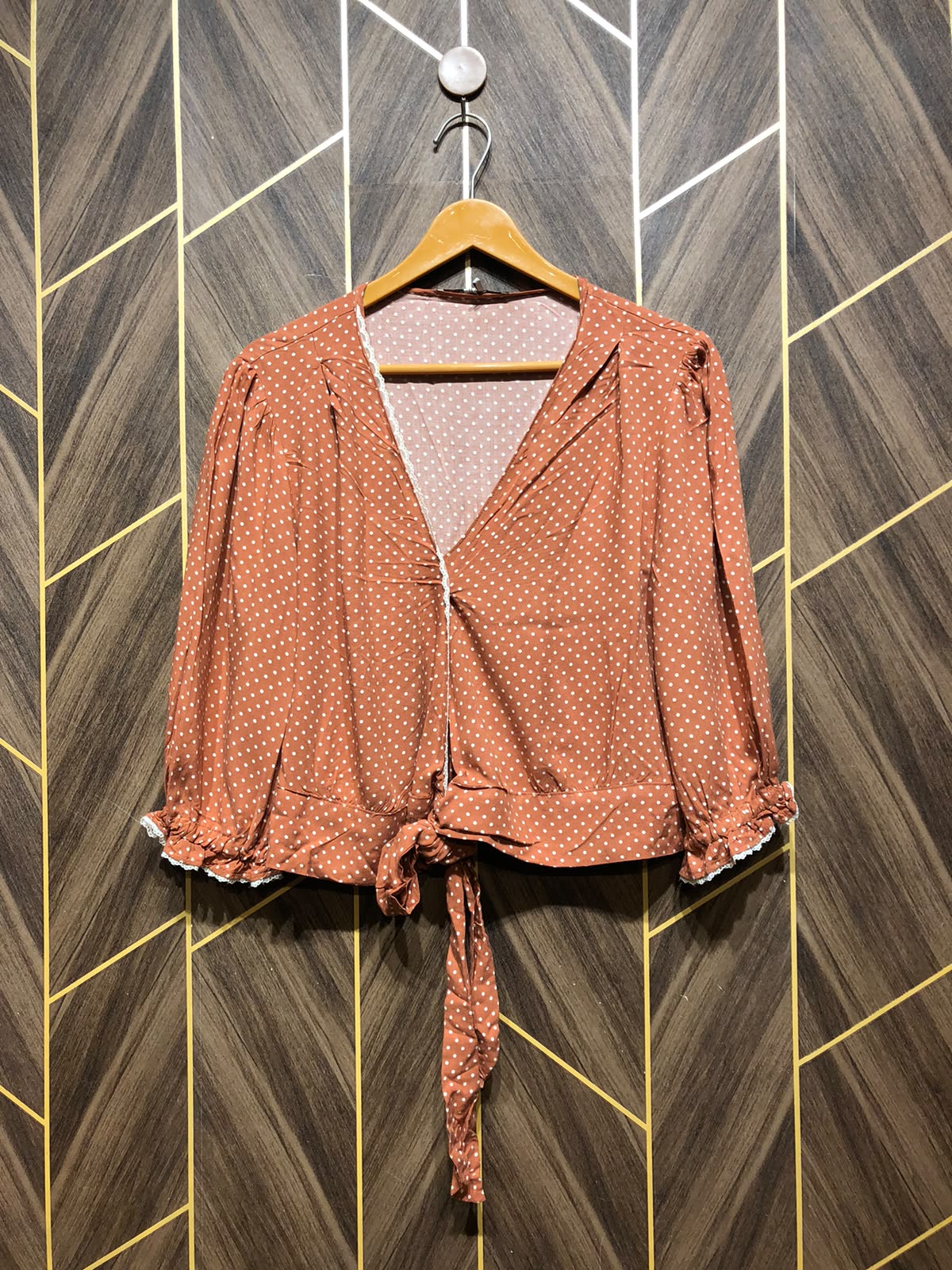 Trendy Linen CropTop Size Medium  shrug