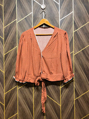 Trendy Linen CropTop Size Medium  shrug