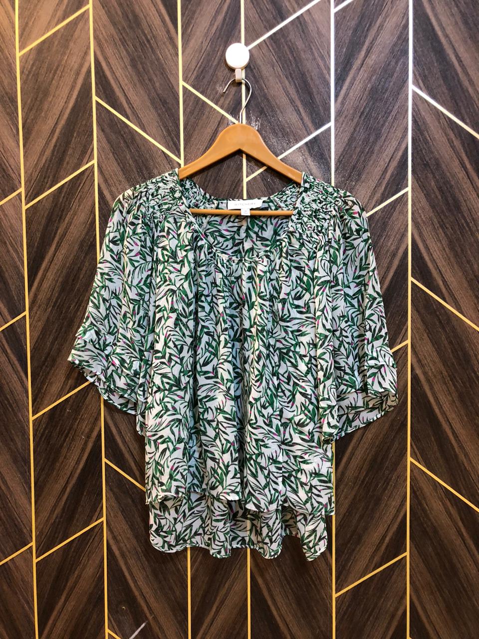 Western Top Chiffon (See Through) – Medium Size (Chest: 19, Length: 27 crop )