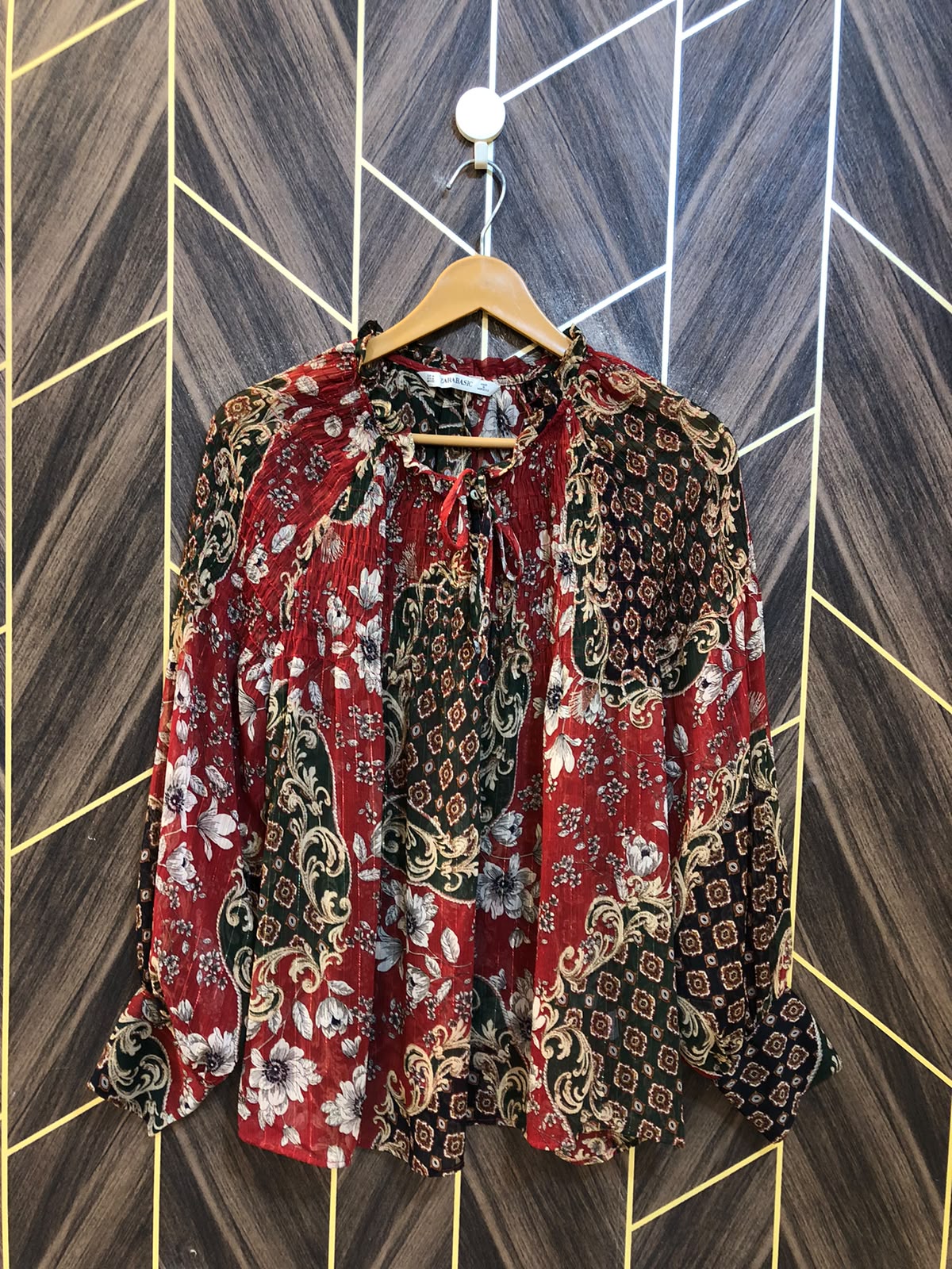 Western Top Chiffon (See Through) – Medium Size (Chest: 19, Length: 26 )